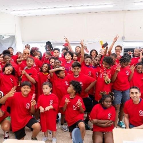 DEA Washington Division- Teen Academy 2025 - Participants during Red Ribbon Drug Free Life pledge