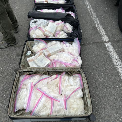 Seized meth