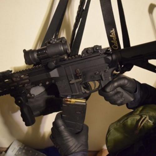 Loaded Anderson Manufacturing AM-15 multi-caliber rifle