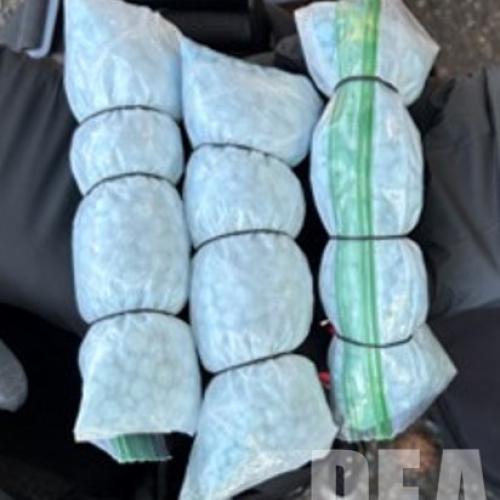 Fentanyl pills seized October 16, 2025.