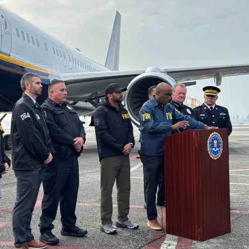 Press conference for wedding apprehension