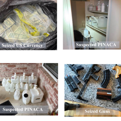 Seized drugs and US currency