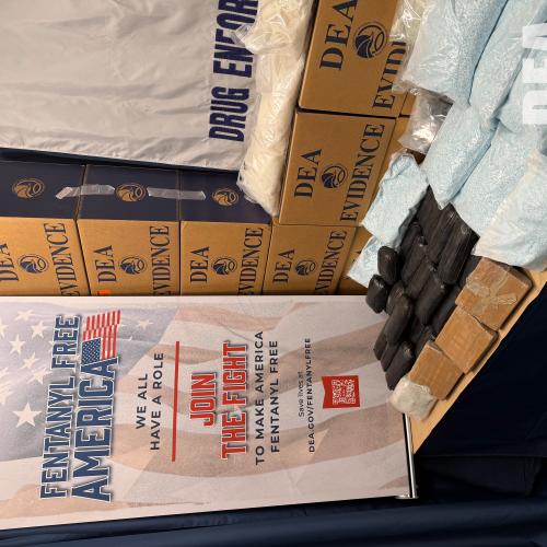 DEA seized more than 4.7 million fentanyl pills and nearly 2,396 pounds of fentanyl powder resulting in more than 57 million deadly doses of fentanyl removed