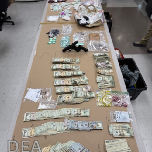 Drugs seized in Operation Dead Horse, targeting 18th Street Gang.