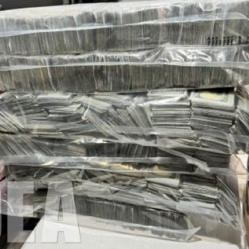Seized cash, approximately 2 million dollars