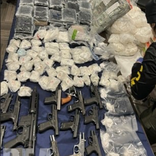 Seized drugs and firearms