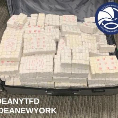 Drug Seizure -Three large-scale, yet unrelated fentanyl packaging operations were dismantled in the Bronx and Manhattan on Wednesday, April 8, 2026.