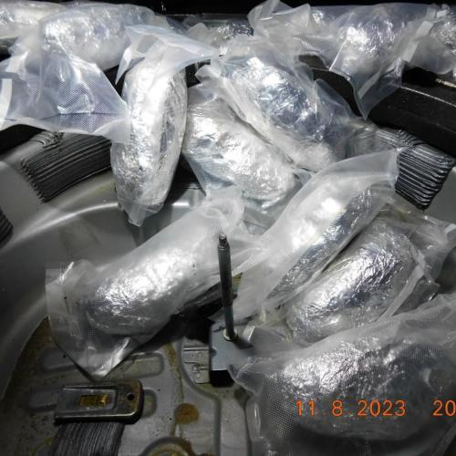 Methamphetamine located in Saint Louis’ trunk