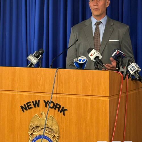 Press Conference-Three large-scale, yet unrelated fentanyl packaging operations were dismantled in the Bronx and Manhattan on Wednesday, April 8, 2026.
