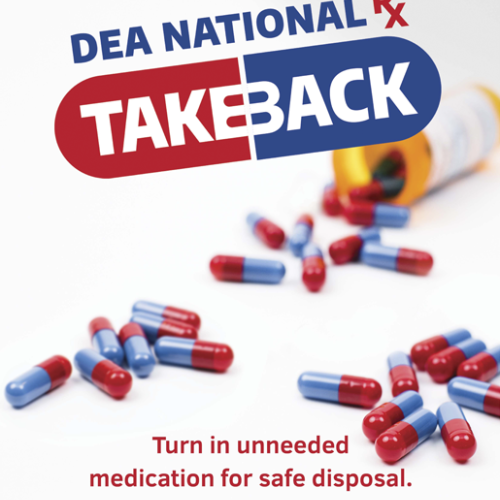 Flyer of DEA National Prescription Drug Take Back Day