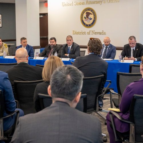 Law enforcement speak at Cryptocurrency Panel held at U.S. Attorney's Office.