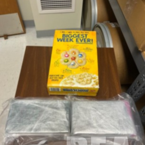 Fentanyl hidden in cereal box