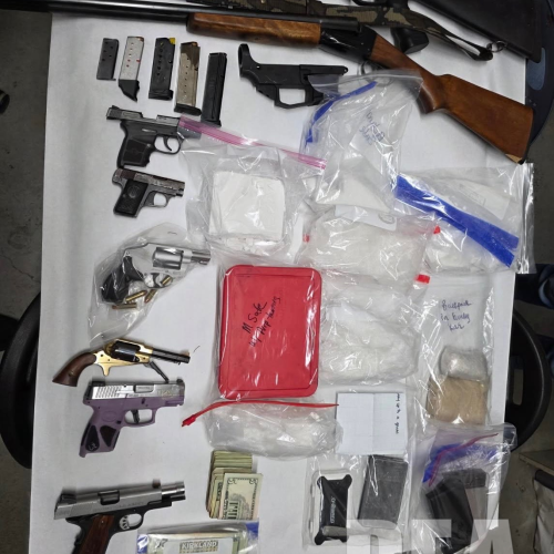 Drugs and firearms seized