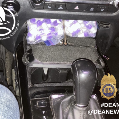 Hidden Vials of Cocaine in car