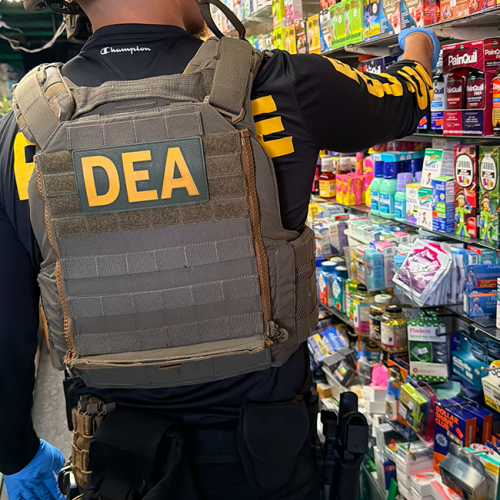DEA Agent clearing store shelves