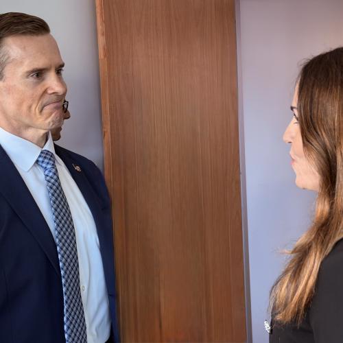 DEA Caribbean Division Special Agent in Charge Michael Mayer with a one-on-one conversation with Office of National Drug Control Policy (ONDCP) Director Sara Carter
