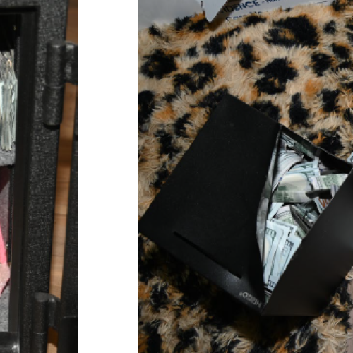 Seized cash.