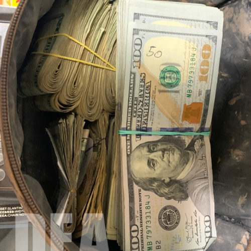 Seized cash- $25,000.