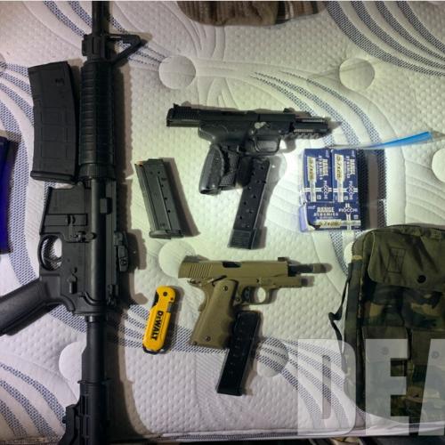 Seized firearms