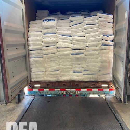 seized shipping container full of drugs