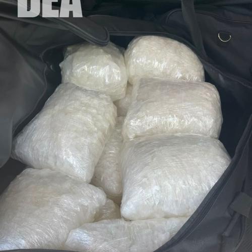 seized duffel bag full of drugs