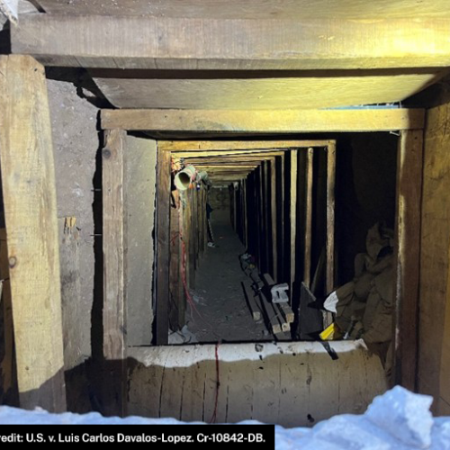 Photo of tunnel discovered between Ciudad Juarez, Mexico and El Paso, Texas