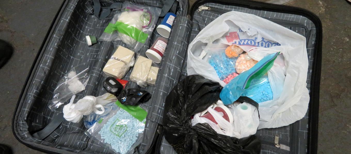 Pills and production supplies seized in the Bronx as part of the enforcement operation