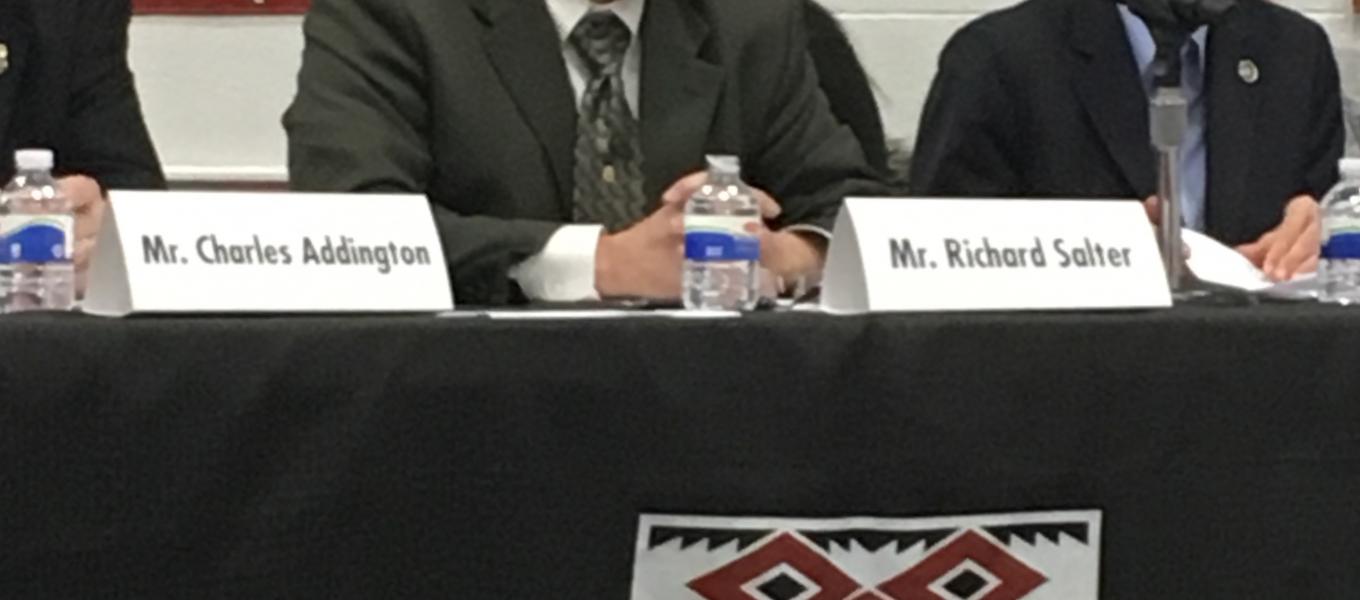 DEA Special Agent in Charge Richard Salter, Jr., testifies at the Senate Committee on Indian Affairs Oversight Hearing.