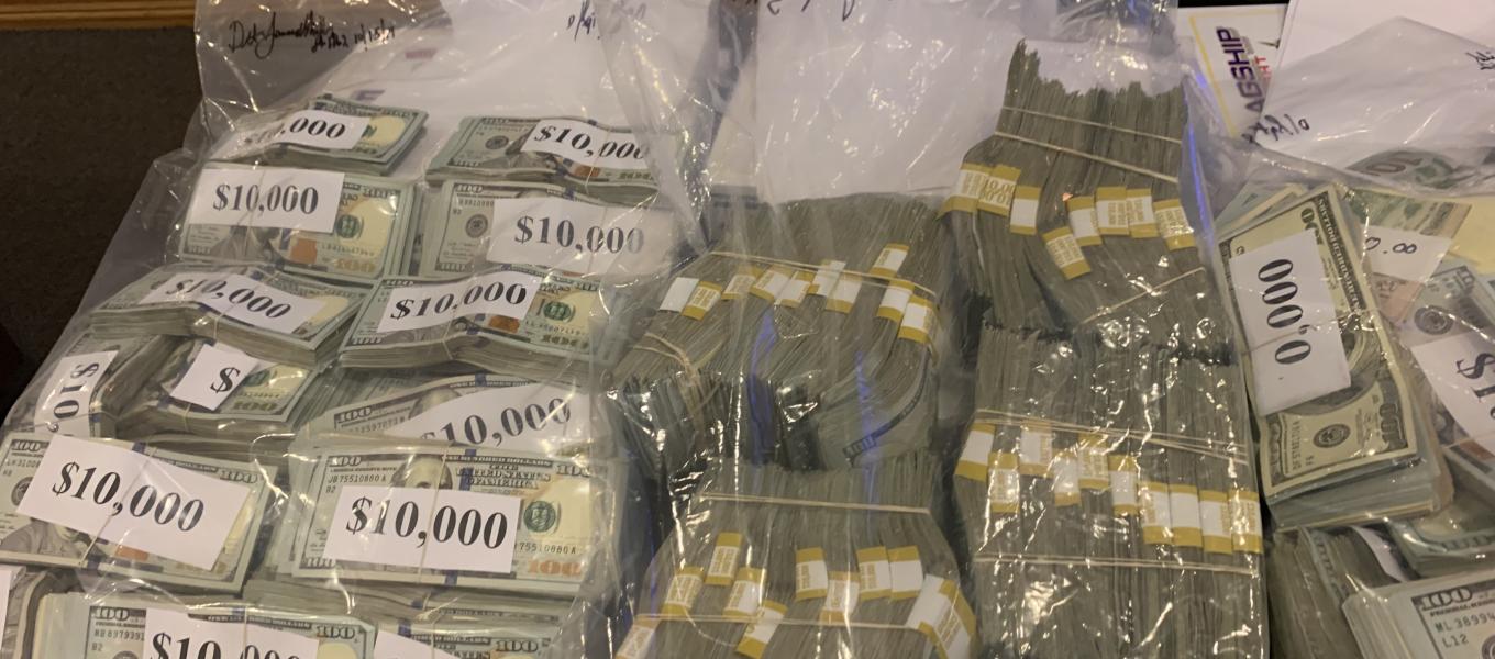 Over $1 million dollars seized from drug network