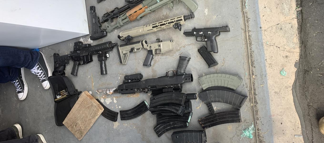 Guns seized in this enforcement operation