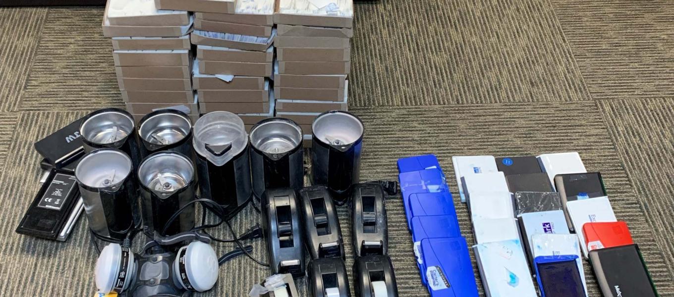 Heroin Fentanyl Mill Paraphernalia and Supplies for Packaging