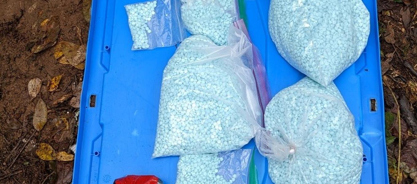 Bags of seized fentanyl