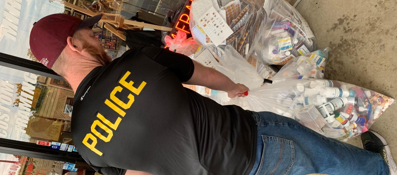 Special agent during Take Back Day event