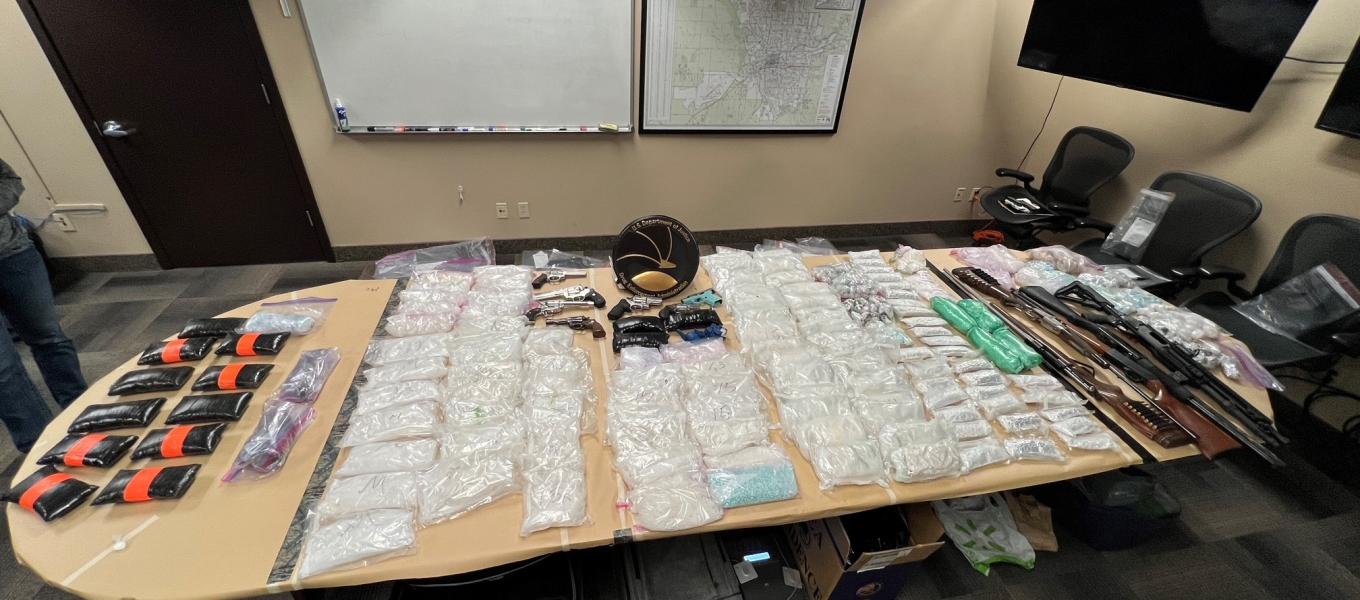 Seized Meth and Firearms in Rural Eastern Washington