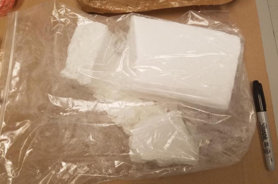 “Approximately one kilogram of cocaine seized in June 2018 enforcement operation in Seattle, Washington.”