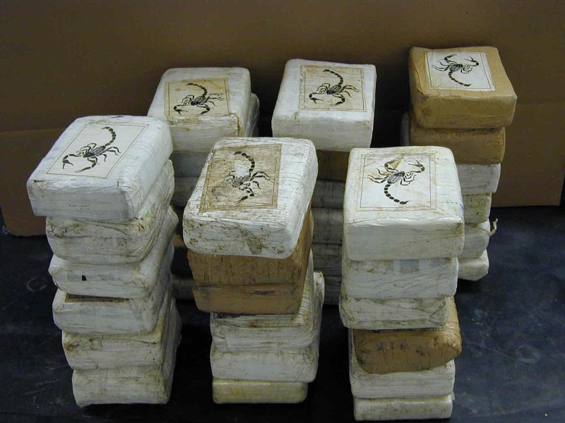 Cocaine bricks, seized by DEA