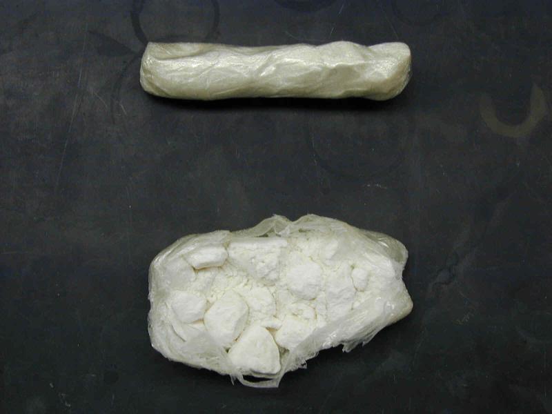 cocaine in plastic bag