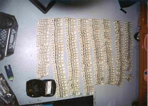 Money seized during the investigation