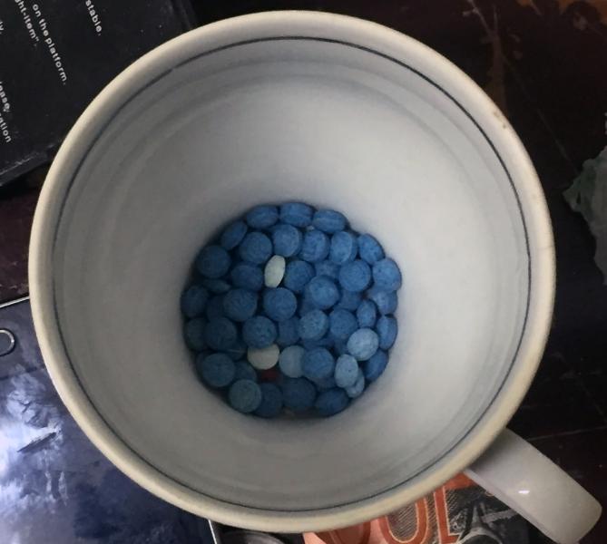 Fentanyl Laced Pills in Cup	