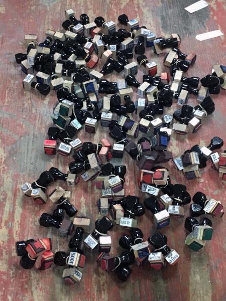 Over 100 stamps including deep cover, UPS, Dopey, Kill Ducati, and 2K18