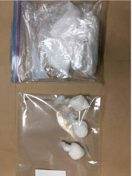Packages of crystal methamphetamine seized from the organization during this investigation