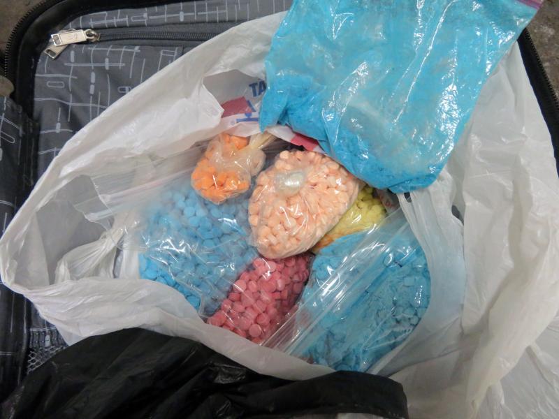 DEA STrike Force seized pills containing heroin, fentanyl, and methamphetamine 