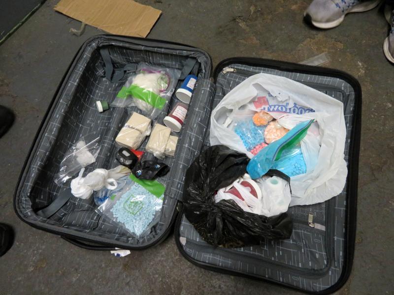 Pills and production supplies seized in the Bronx as part of the enforcement operation