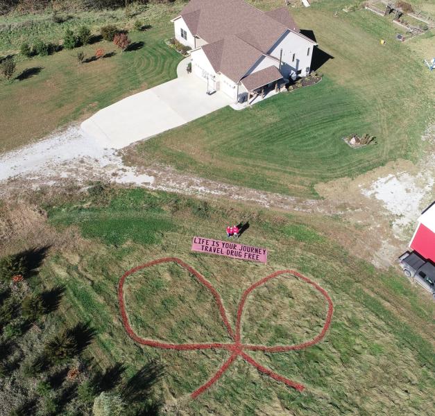 Chance Rohda and his family were recognized for Most Ambitious Home in the 2018 Red Ribbon Week Photo Contest. 