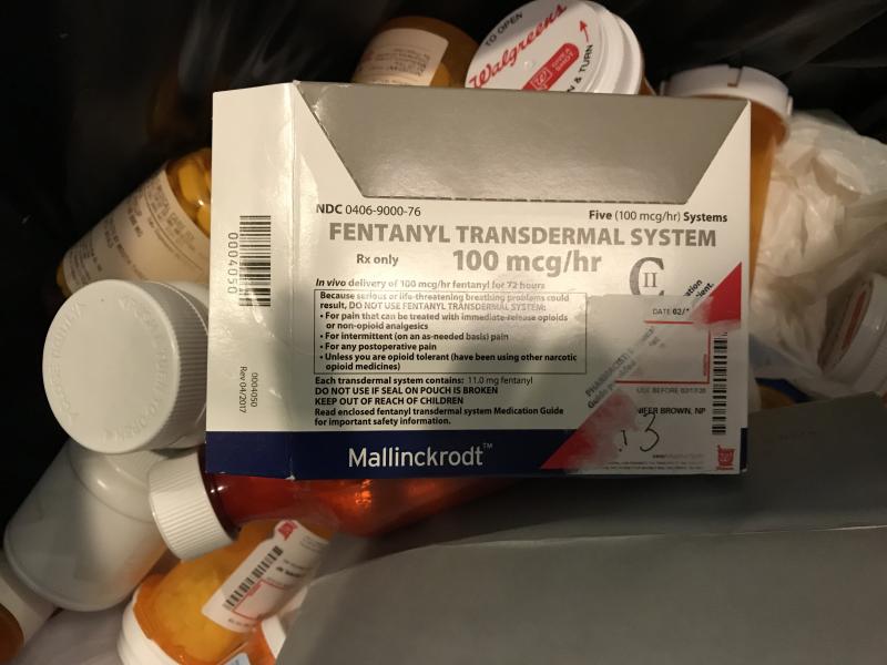 Pharmaceutical grade Fentanyl deposited at one of Chicago's collection sites