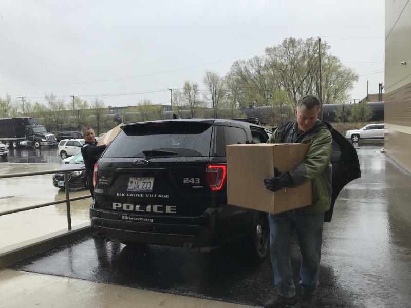 Prescription drugs being dropped off for disposal