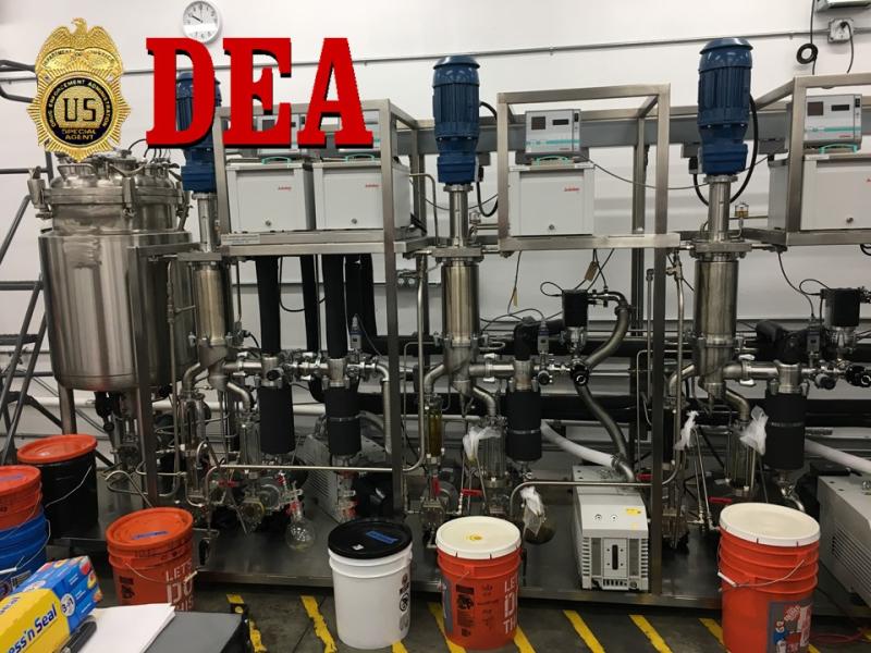 Sophisticated hash oil laboratory equipment