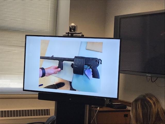 Weapon of Destruction "Street Sweeper" firearm seized.