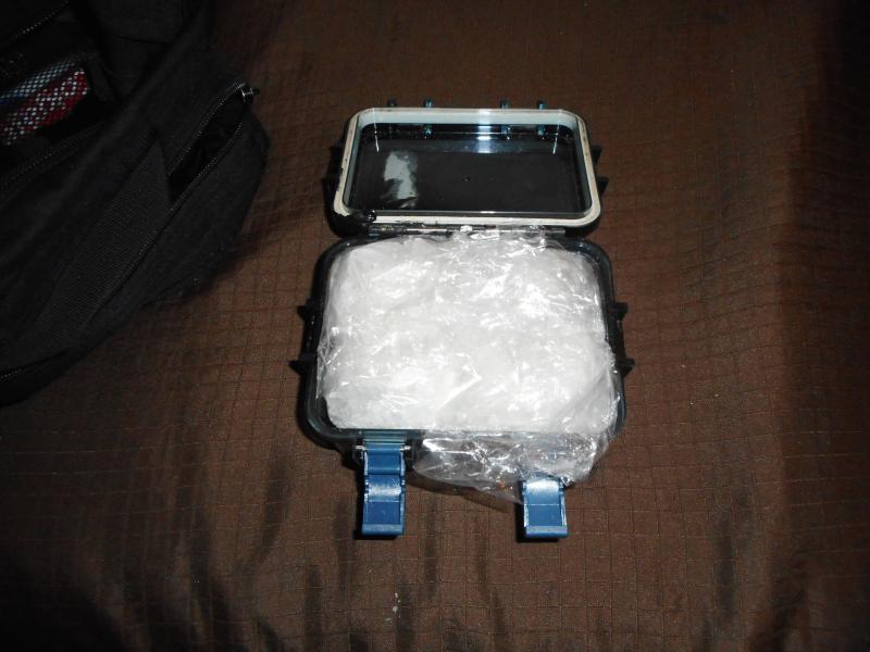 Methamphetamine recovered and seized from hotel. 