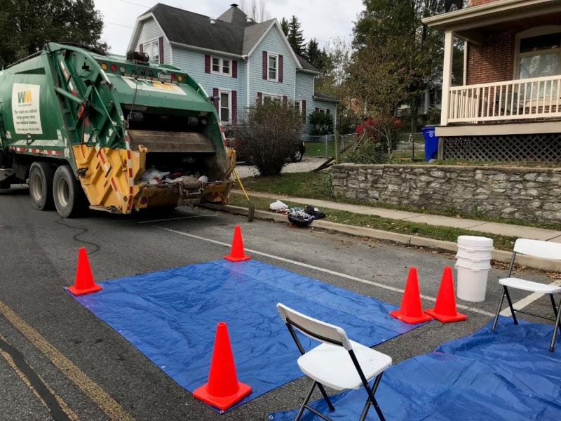 A portion of Guilford Avenue in Hagertown was closed Tuesday morning as the DEA investigated a suspicious package turning out to be meth production devices and materials